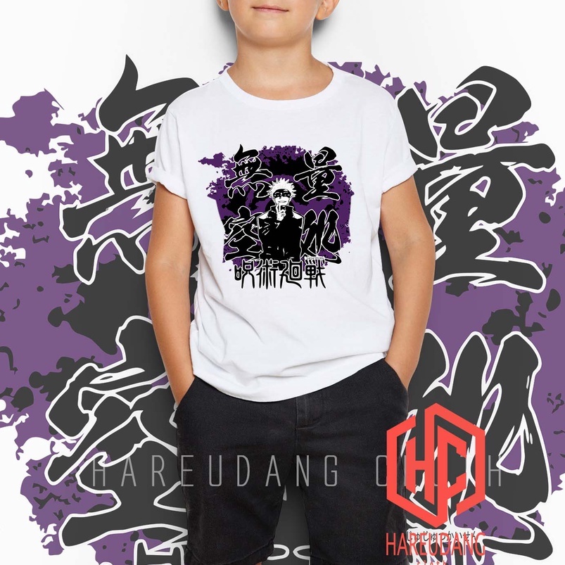 Kaos Anak jujutsu kaisen Baju  Anak gojo satoru Kaos Anak gojo satoru