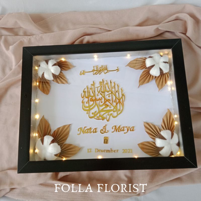 MAHAR PERNIKAHAN akrilik rustik