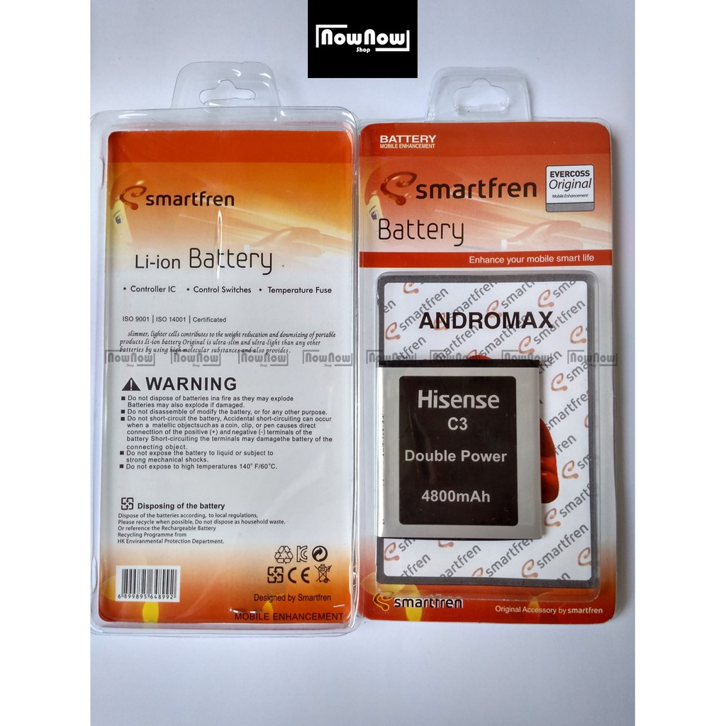 Baterai Smartfren Andromax C3 H11308 AD6B1H Original ORI Batre Battery Batu Batrai HP