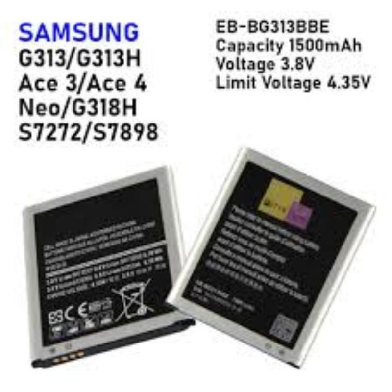 baterai batre samsung galaxy v G313 G313H original