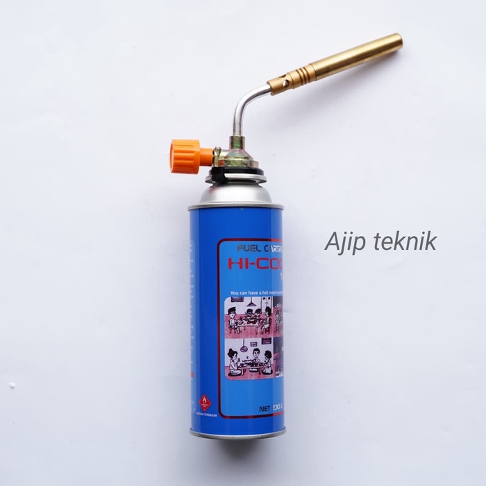 Paket Promo Murah Orange Flame brazing torch + Gas Kaleng Hicook (Khusus Pulau Jawa)