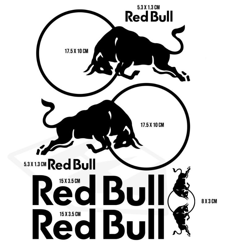 STICKER HELM REDBULL SET CUTTING