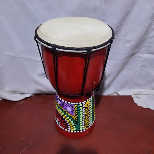 Gendang Jimbe Uk. 25 cm Kendang Djembe Alat Musik Tradisional Mainan Anak