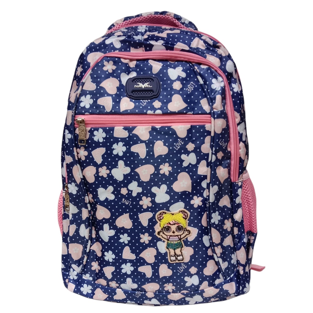 Tas Sekolah Anak Perempuan SD SMP Tas Ransel Anak BackPack NAVAL