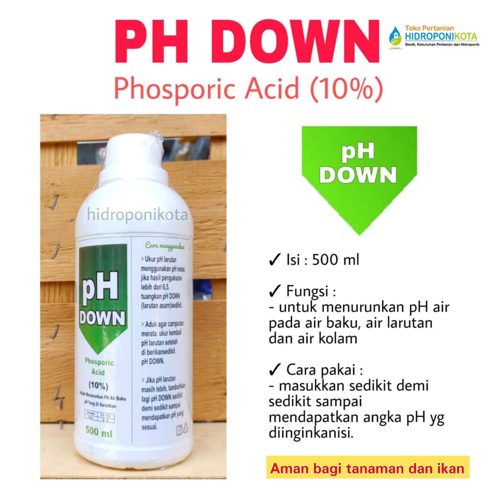 ph down 500 ml - cairan penurun ph - ph down hidroponik - ph down aquarium