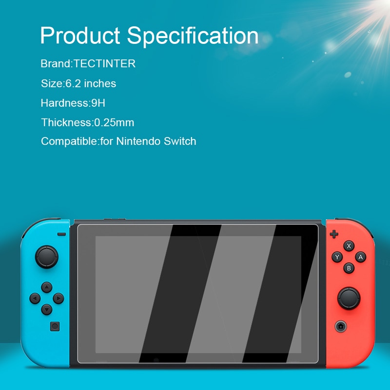 Pelindung Layar Tempered Glass 9h + Thumbsticks Untuk Nintendo Switch Lite