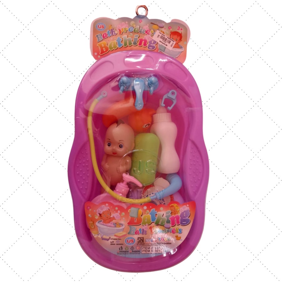 Mainan anak Bathing bath tub toy / mainan bak mandi boneka bayi / mainan anak perempuan Lucu