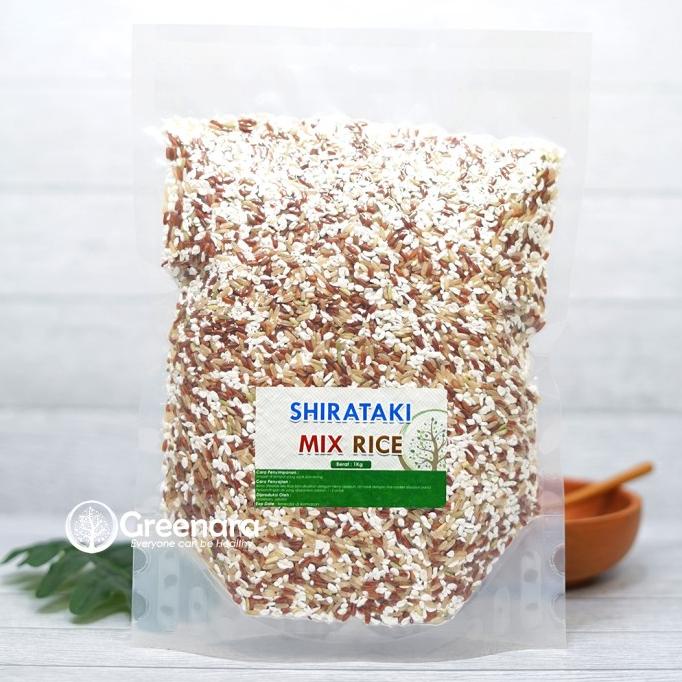 

SHIRATAKI MIX RICE 1KG / SHIRATAKI MIX BERAS MERAH , COKLAT ORGANIK