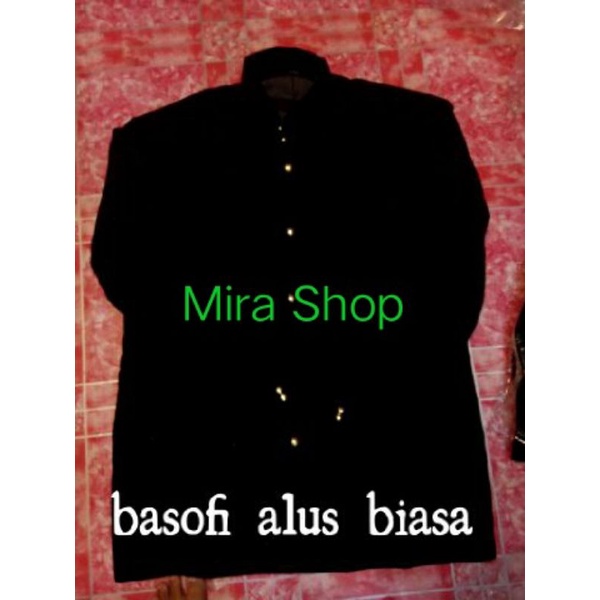Beskap Muslim Atasan Polos/Basofi Polos Cak Surabaya Jawa Timur