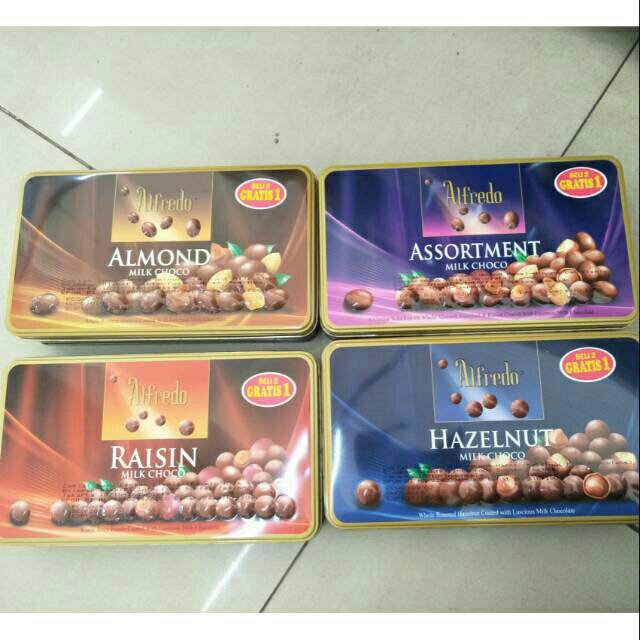 

BELI 2 GRATIS 1 Coklat ALFREDO Tin 180gr