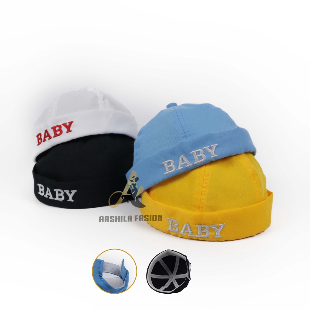 Topi Miki Bayi Bordir Baby / Topi Buntung Bayi Usia 0-3 Tahun