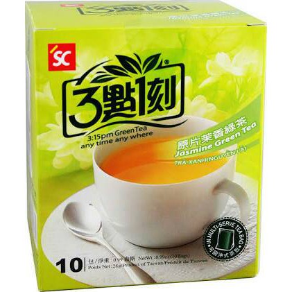 

3:15 Shi Chen Jasmine Green Tea 10 Bags Teh Hijau Taiwan