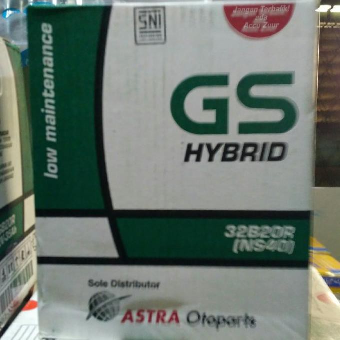 Aki Mobil / Battery GS ASTRA Type GS HYBRID 32B20R / NS40 12V 32AH