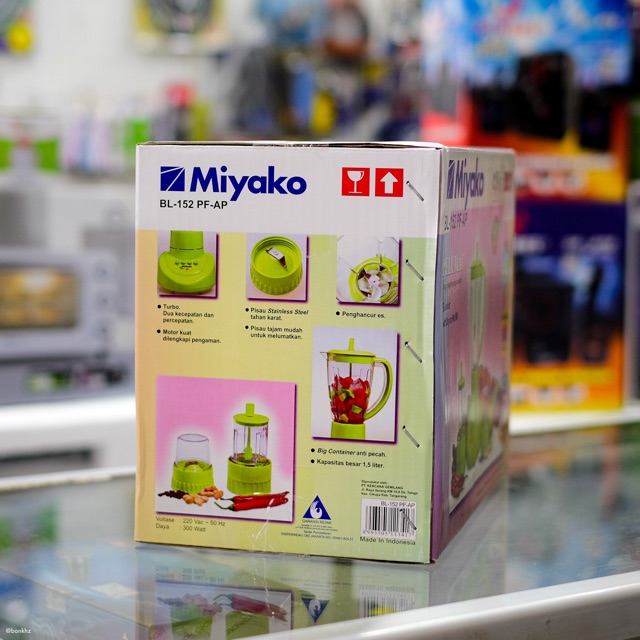 Blender Miyako gelas plastik 152PF 3 in 1 152PF