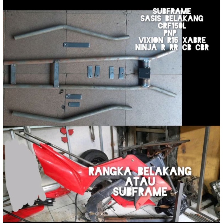 Rangka belakang atau sasis belakang atau subframe CRF 150 untuk sasis deltabox vixion dll