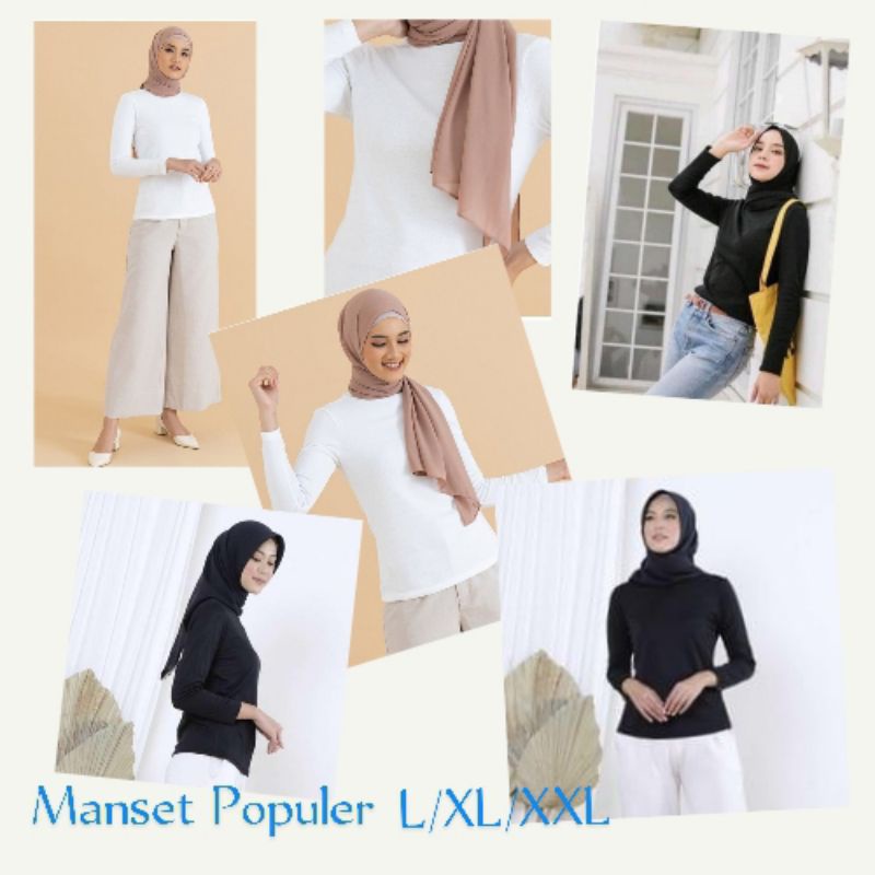 Manset Wanita Premium Lengan Panjang/ Baju Atasan Manset Wanita Lengan Panjang/ Manset Inner