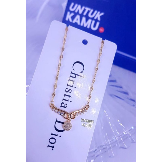 Kalung titanium asli tidak luntur bisa dipake mandi aman untuk yg alergi aloy xuping