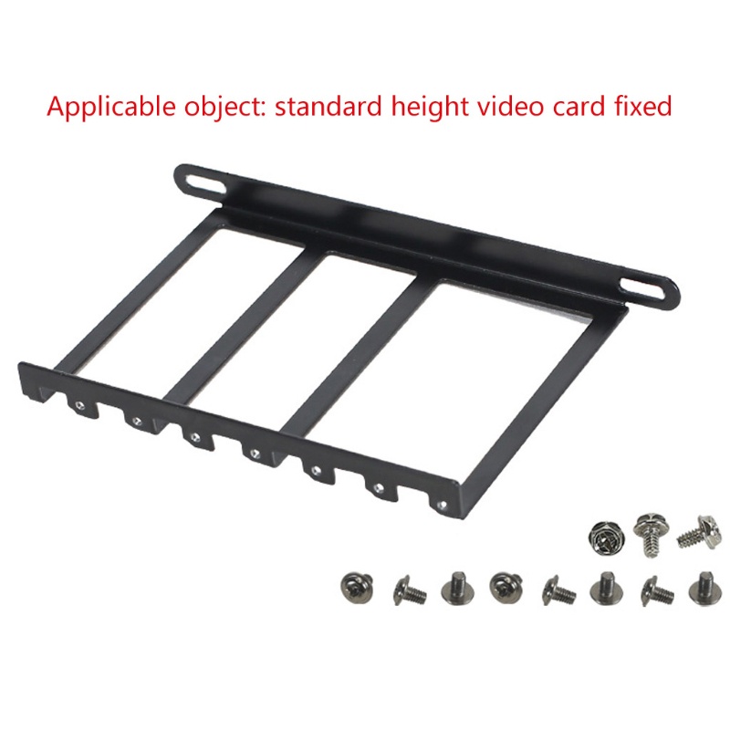 Btsg Metal Graphics VGA Card Bracket Holder Sisi Diubah Komputer Pendingin Cooling Radiator Support