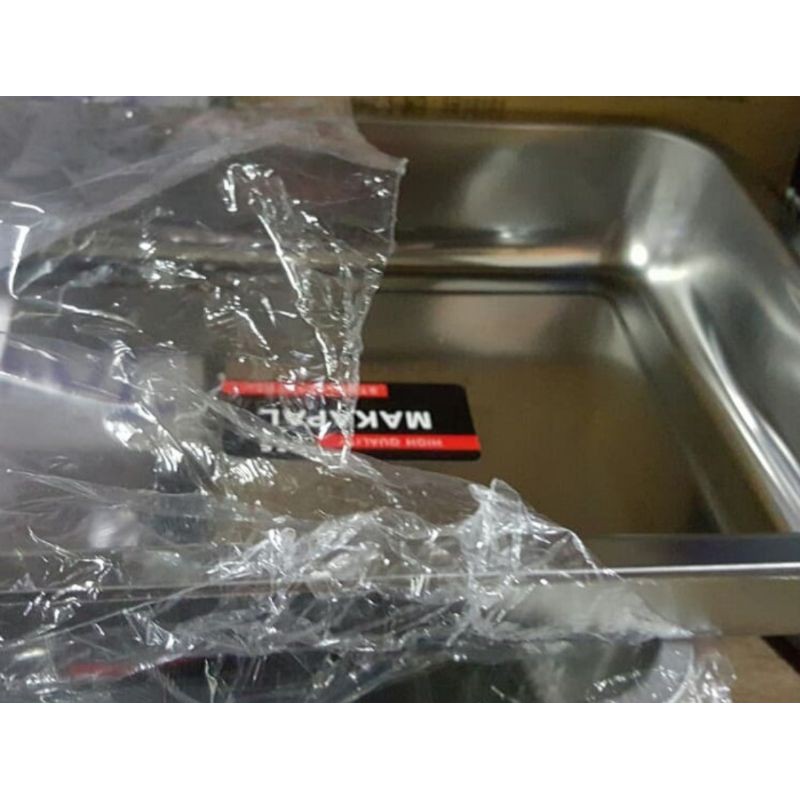 NAMPAN STAINLESS TEBAL UKURAN 40X30X7TERLARIS