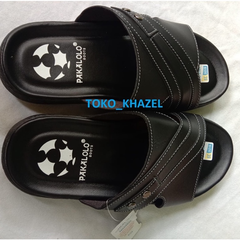 SANDAL PAKALOLO PRIA / SANDAL PRIA DEWASA TERBARU / WARNA HITAM SELOP TERTUTUP/ SANDAL FORMAL / SAND