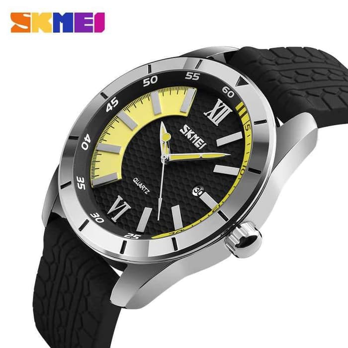 Jam Tangan Pria Analog Casual SKMEI 9151 Original Anti Air - Kuning
