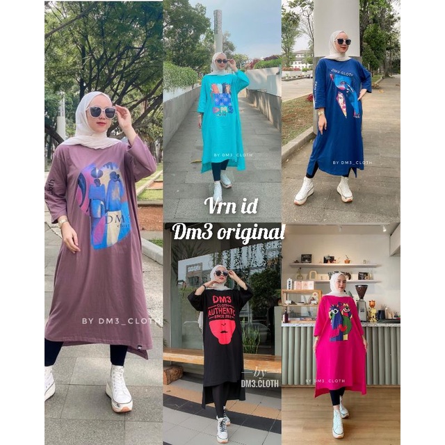VRN ID- LONG TUNIK DM3 /LONG TUNIK KAOS DM3 ORIGINAL/LONG TUNIK JUMBO/LONG TUNIK KAOS/LONG TUNIK WAN