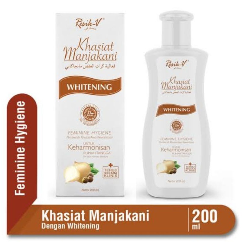Resik-v khasiat manjakani whitening 200ml