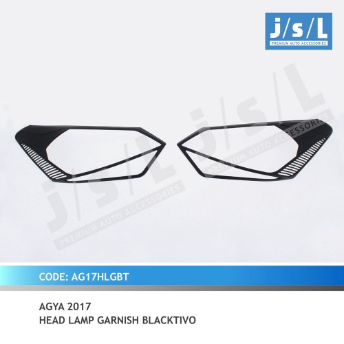 Garnish Depan All New Agya Ayla List Lampu Depan Hitam Doff 2017 2020