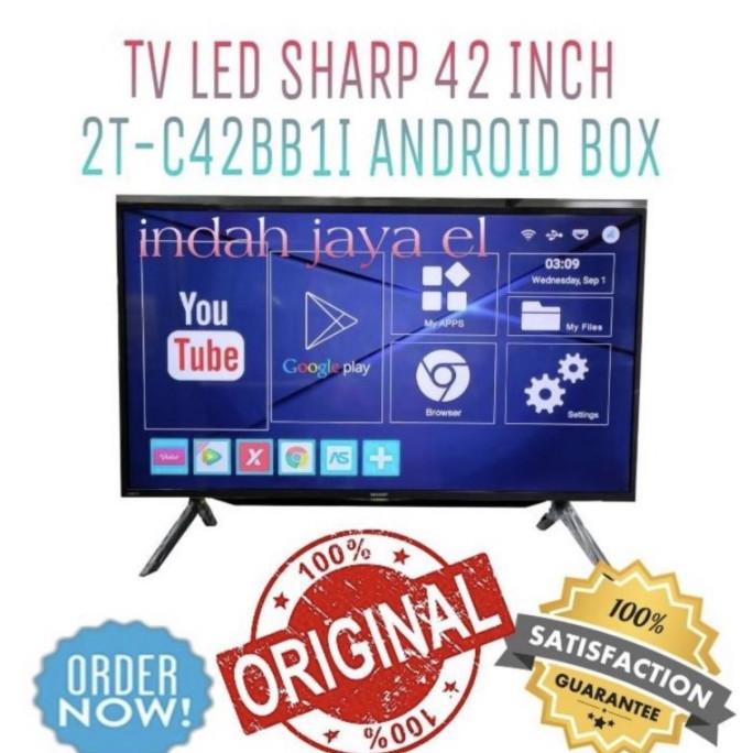 SHARP Aquos LED TV 42inch Smart Android Box Ram 2GB 2T-C42BB1i - TVBOX