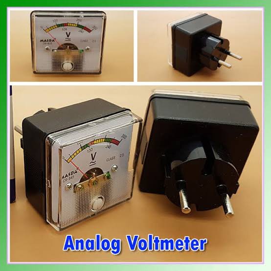 Voltmeter colok 220v Volt Meter colok 220 v alat ukur tegangan listrik analog otto panel meter heles