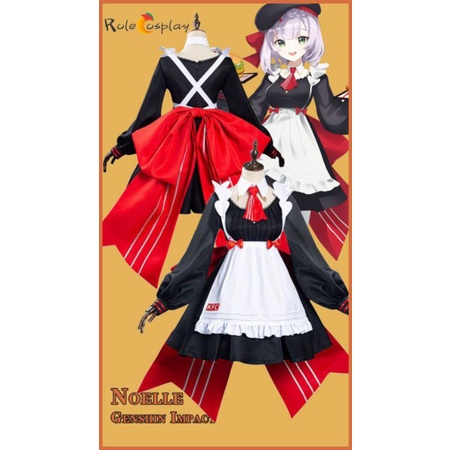 mybaju Costume Cosplay Gensin Impact Versi Noelle KFC