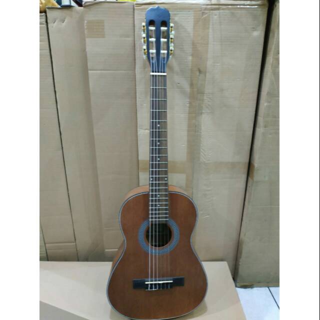 Gitar Classic Nylon Merk Cowboy Original Tipe CG-100 3/4 NS Brown Senar Nylon Klasik Murah Jakarta