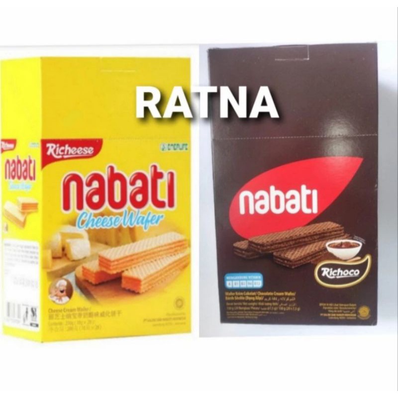 

Nabati Richeese Nabati Wafer Keju Cheese (1 Kotak Isi 20 Sachet)