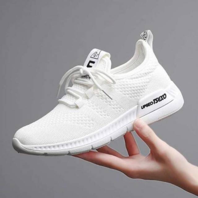 sepatu sneakers wanita import white upseo tsexo varian di klik ya
