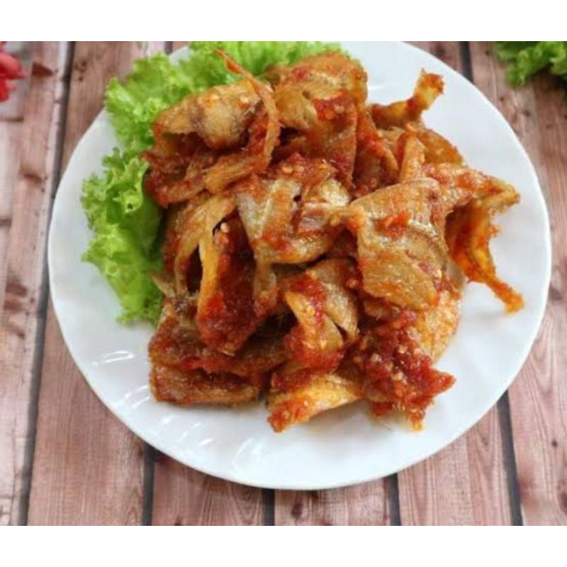 

ikan kapas balado ikan asin balado ikan kapas sambal siap saji