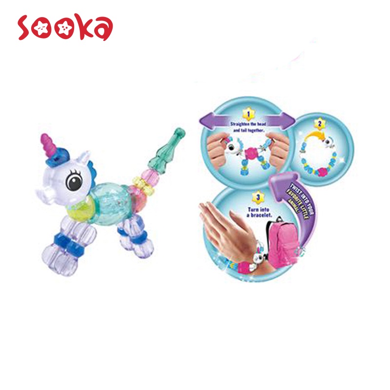 SOOKA Magical Twisty Petz Bracelet / Gelang Anak Transformasi / Magical Bracelet/  Gelang Ajaib Magic Berubah Bentuk SK-1019