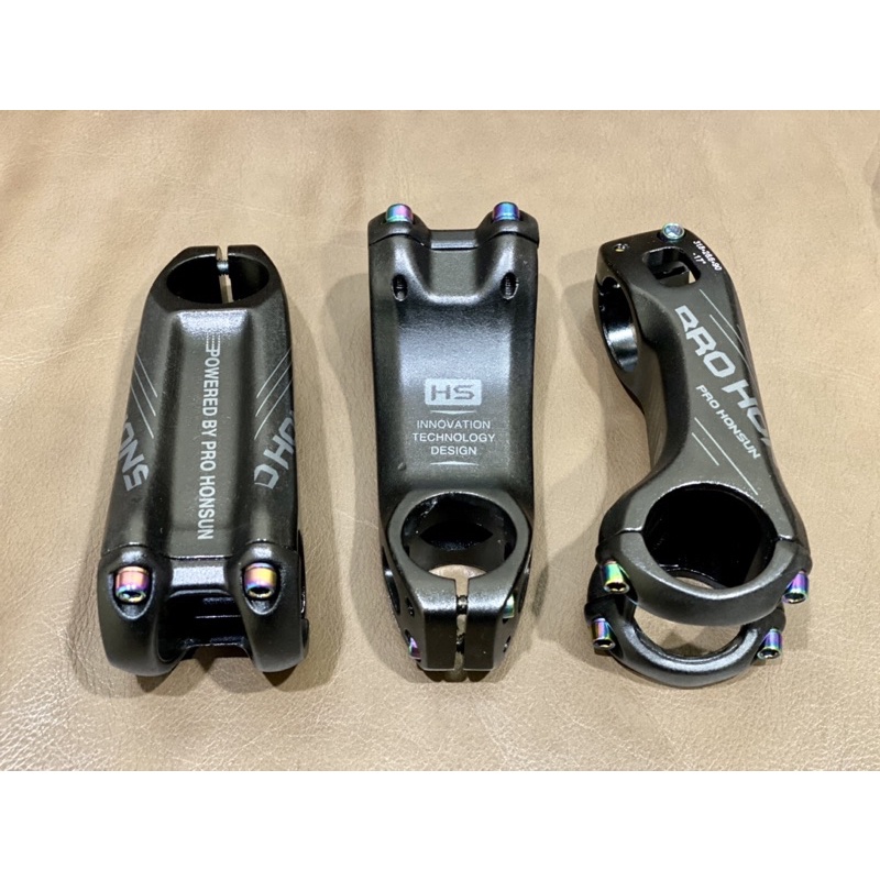 SP22D Stem Sepeda Nunduk PRO HONSUN 31.8*90mm -17 Derajat Bahan Aluminum Alloy