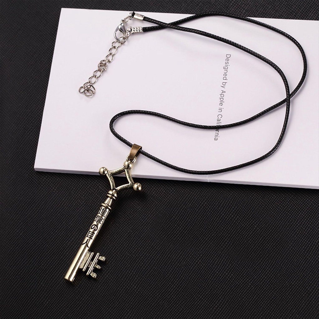 Top Attack on Titan Anime Lover Populer Liontin Aksesoris Cosplay Kalung Kunci