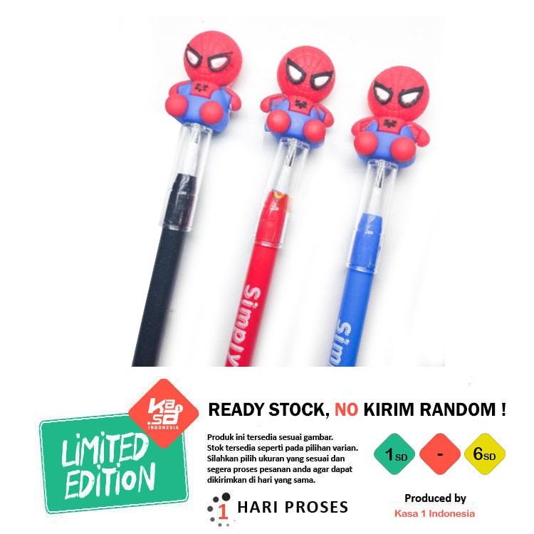 

3 PCS Pensil Lucu Tusuk Sambung Susun Lantu Fancy