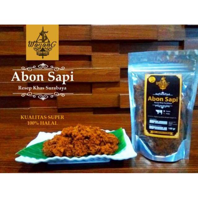 

Abon Sapi Wayang/Abon ayam non MSG 250 gram