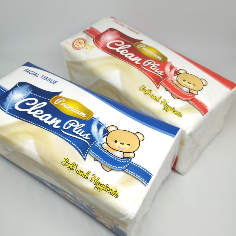 Tissue Clean Plus Premium Non Perfumed/ tissue wajah 250 sheets