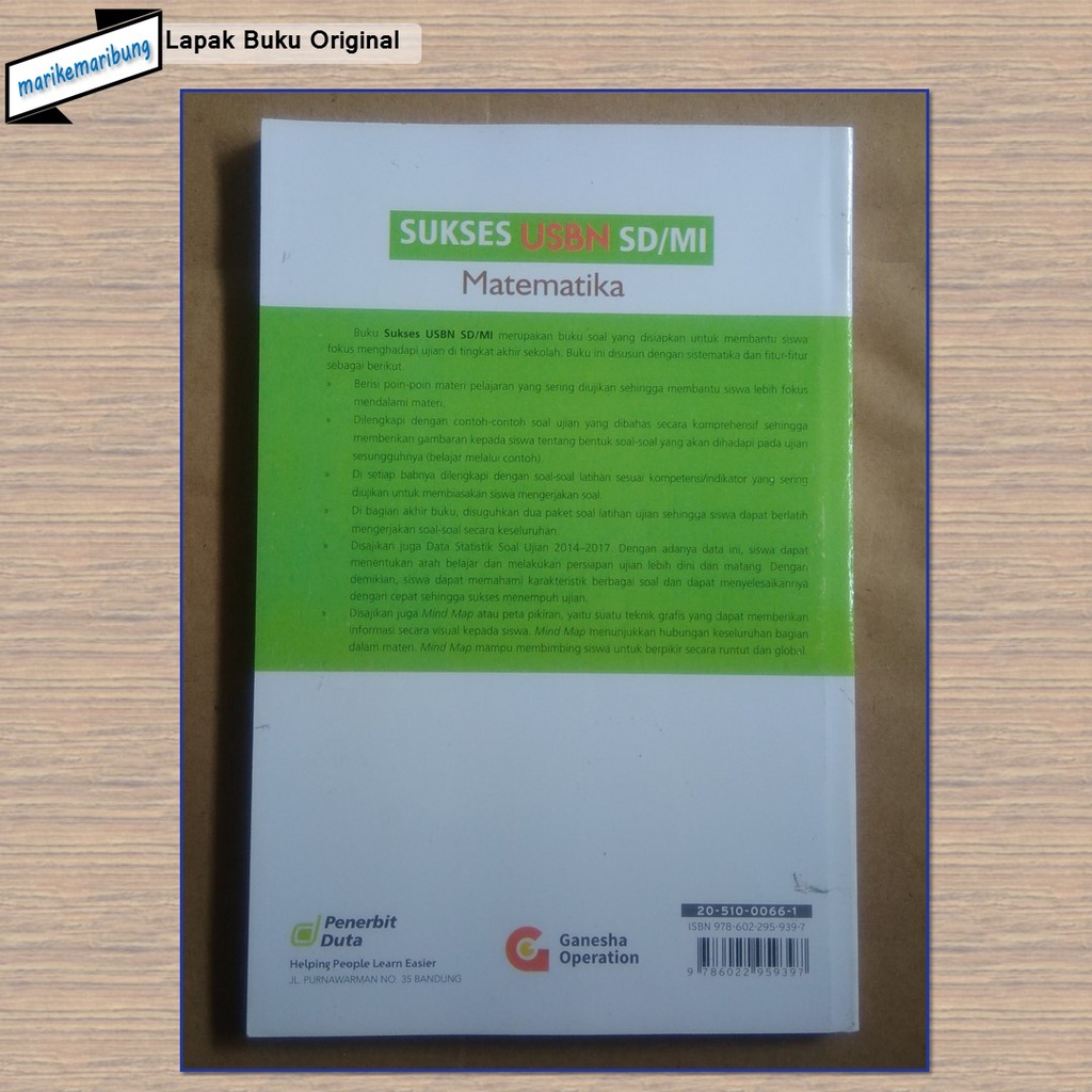 Buku Soal USBN Matematika SD-6