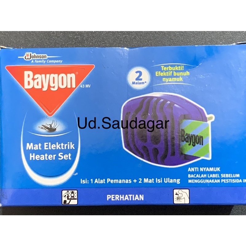 Baygon Mat Elektrik Heater Set Alat Anti nyamuk