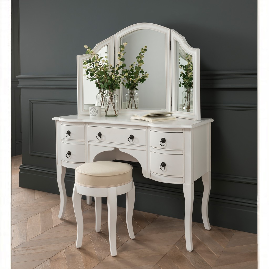 French Style White Dressing Table Set Meja Rias Elegant Set Best Seller No 1 Dressing Table Shopee Indonesia