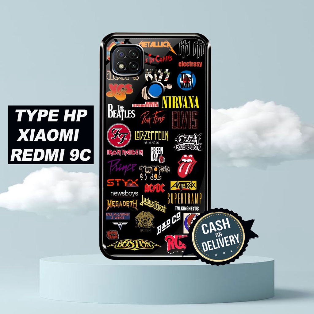 SRC - Case Xiaomi Redmi 9C Motif poster band Casing Hardcase Glossy 2D Terbaru Silikon Softcase Aero