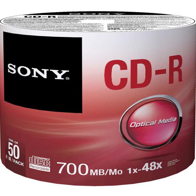 CD KOSONG / CD DISC BLANK SONY CD-R 48X TUBE ISI 50PCS