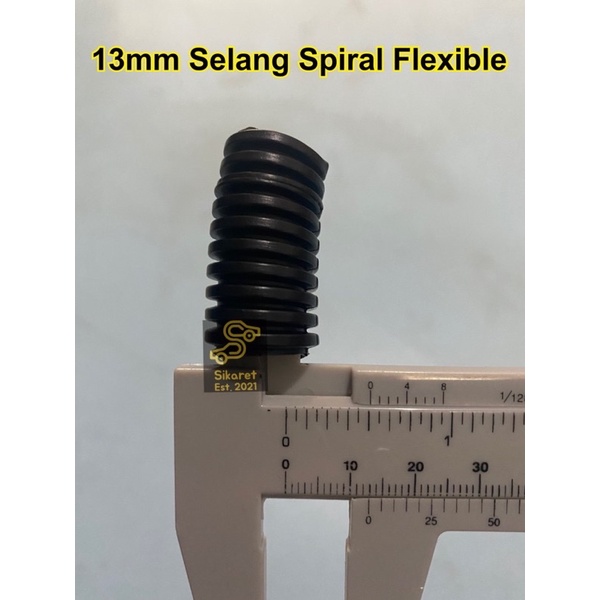 Selang Spiral Flexible Fleksibel Pembungkus Kabel 13 mm 13mm