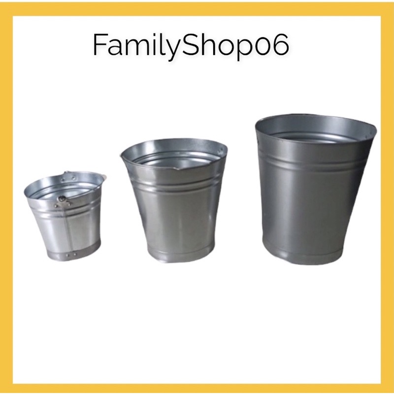 Ember kaleng galvanis / pot kaleng galvanis tebal