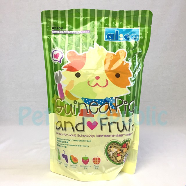 

Pet Republic Makanan Marmut ALICE AE104 Guinea Pig and Fruit 1kg