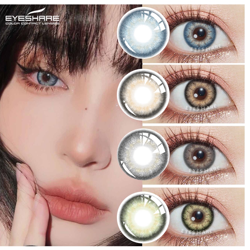 Exoticon Soflen Model Terbaru 2023 COD Fashion Softlens Murah Lensa Kontak Warna Alami Lensa Kontak Hijau - RICH GIRL Natural Eyes